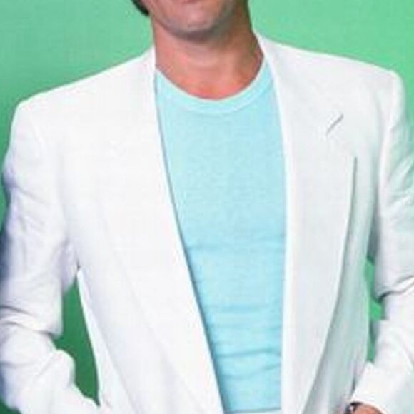 Mens Don Johnson Miami Vice White Suit Costume - Picture 1 of 2